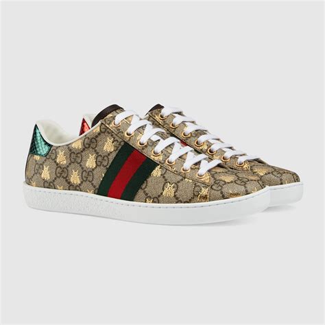 gucci supreme sneakers replica|gucci ace low top sneakers.